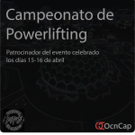 OcnCap patrocinara el evento de Powerlifting organizado por Professional Raw Organisation